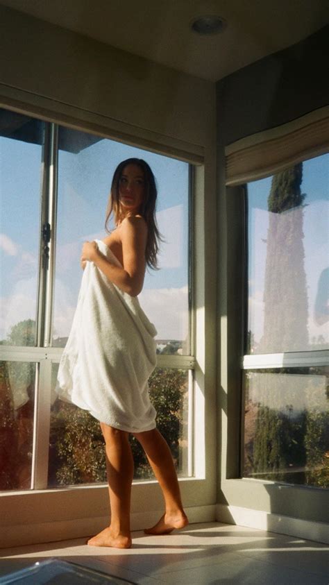 teen perfect boobs|Alexis Ren poses topless in the shower .